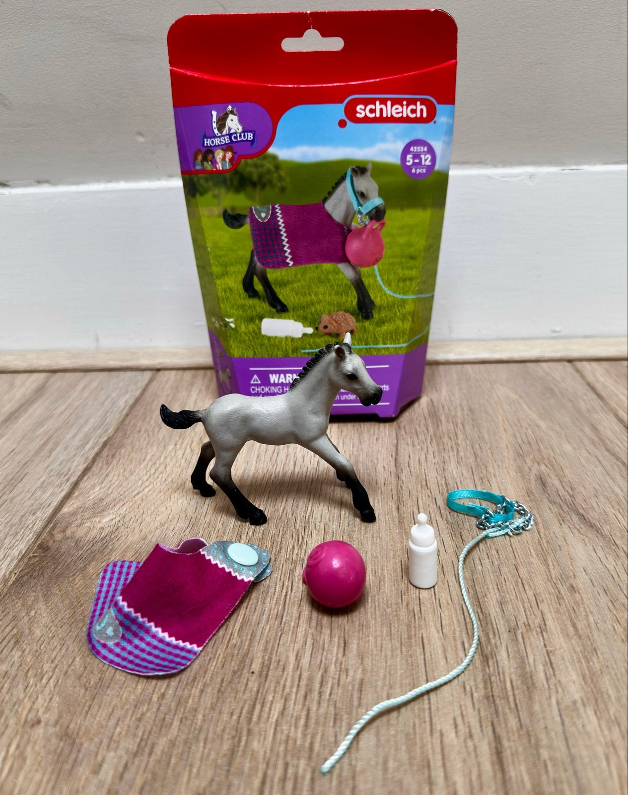 Schleich Horse Club Veulen met Accessoires, Ophalen of Verzenden, Zo goed als nieuw