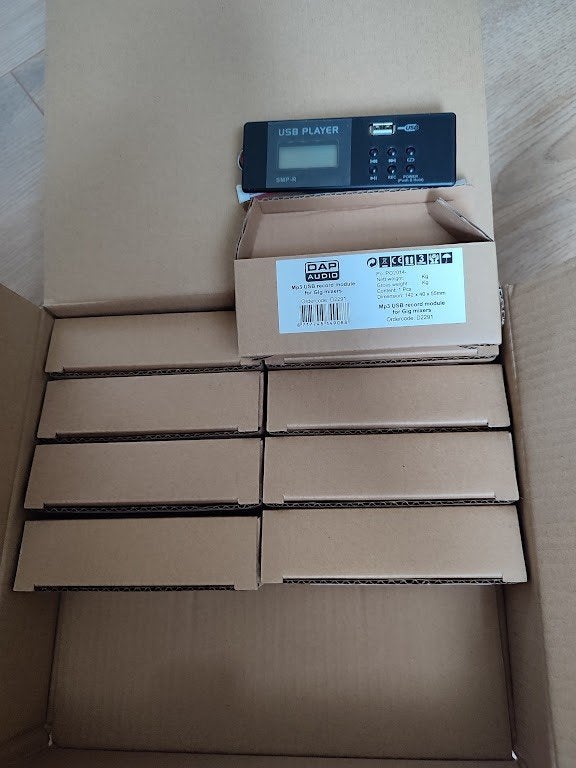 DAP Audio Mp3  USB record module Gig mixers, Muziek en Instrumenten, Ophalen of Verzenden, Nieuw, Minder dan 5 kanalen