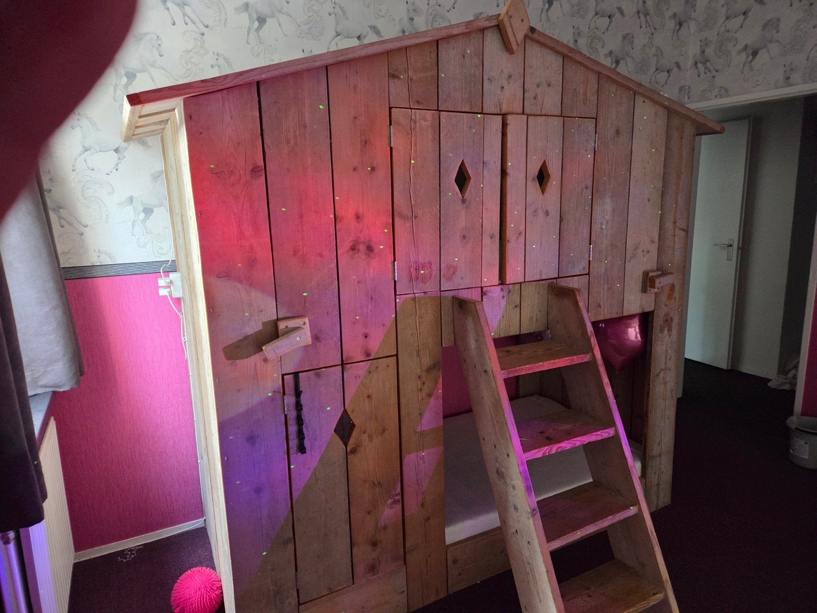 boomhutbed - Stapelbed, Ophalen, Tweepersoons, 90 cm, Stapelbed