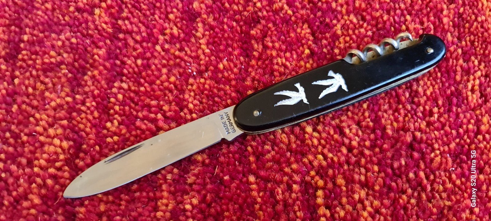 Vintage Zakmes met Kurkentrekker - Made in Germany, Ophalen of Verzenden
