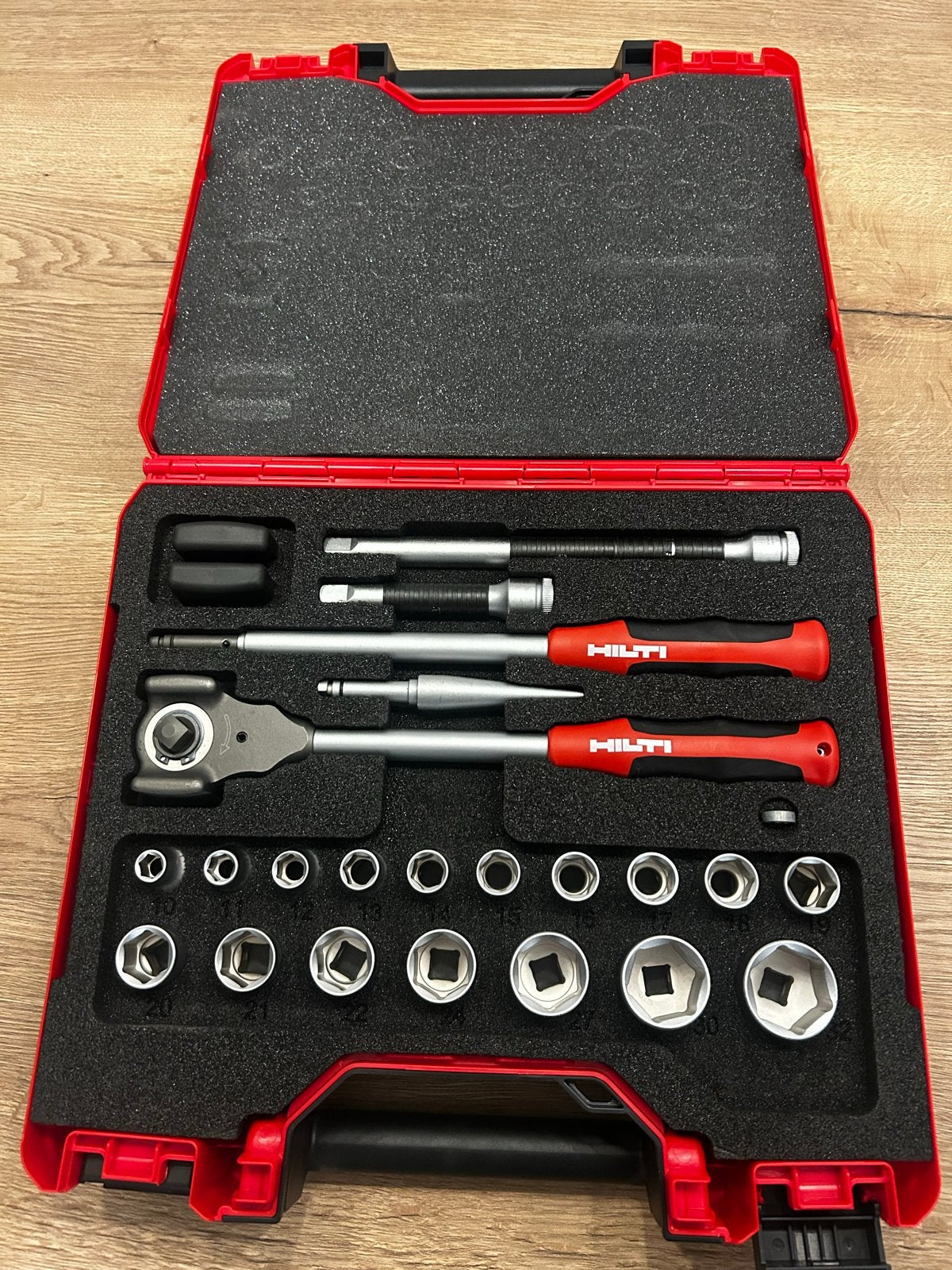 Hilti S-HWS 1/2" (26) kit - Dopsleutelset, Ophalen of Verzenden, Zo goed als nieuw, Sleutel/ratel, Hilti