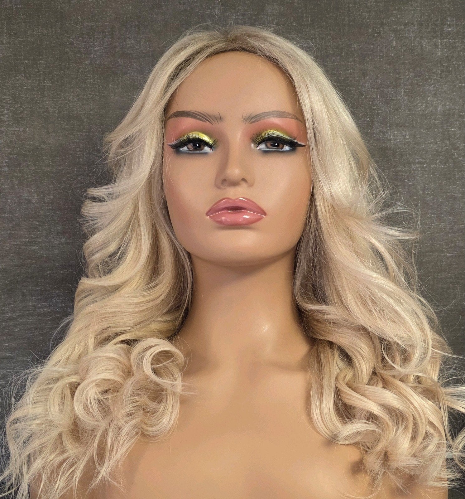Lace wig echt haar, Ophalen of Verzenden, Zo goed als nieuw, Pruik of Haarverlenging
