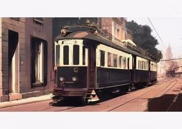 NZH de Blauwe Tram HTM Poster Print #2, Verzenden, Nieuw, Tram, Overige typen