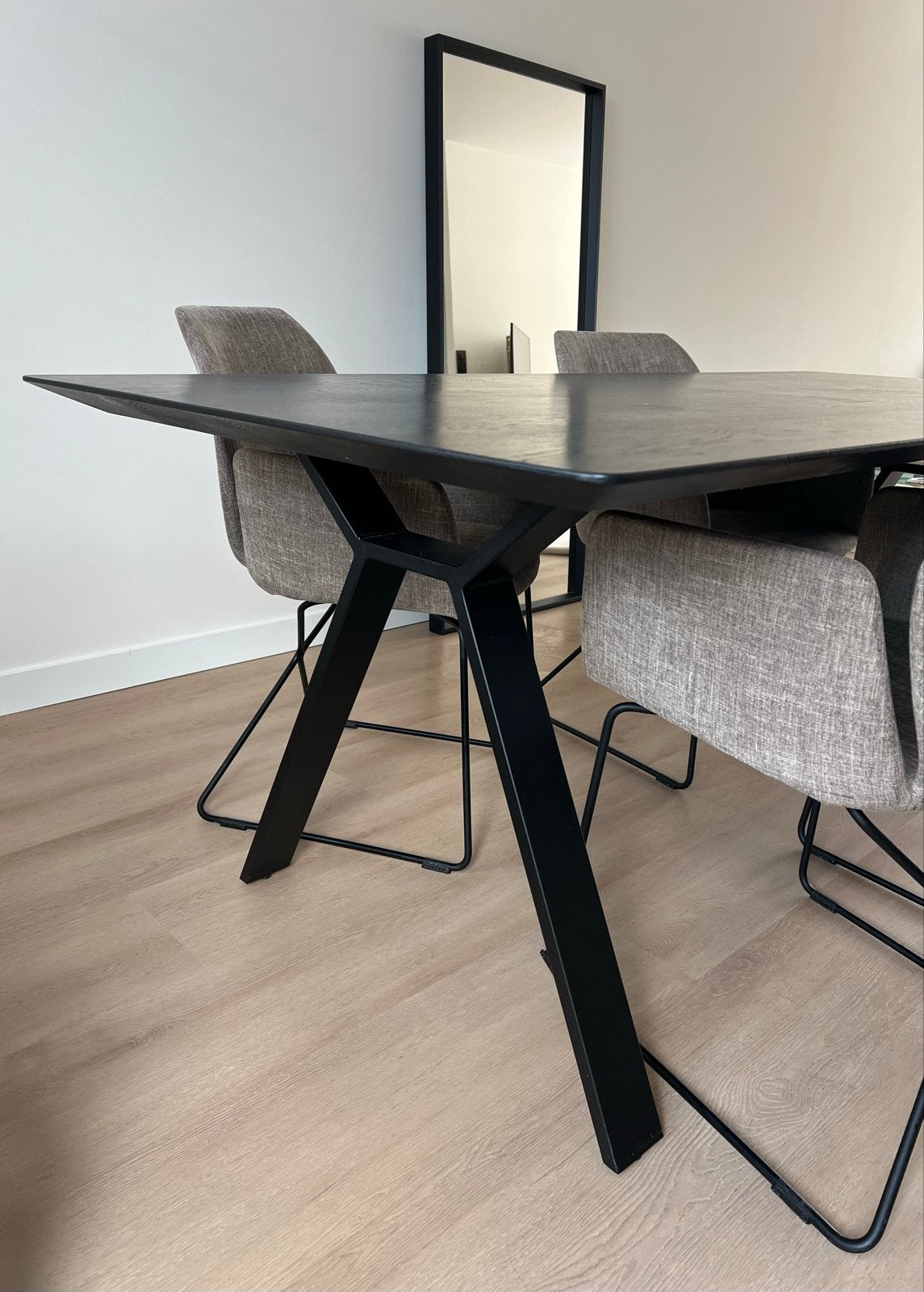 Dyyk Ballou eettafel 200x90, Ophalen, 100 tot 150 cm, Zo goed als nieuw, 150 tot 200 cm