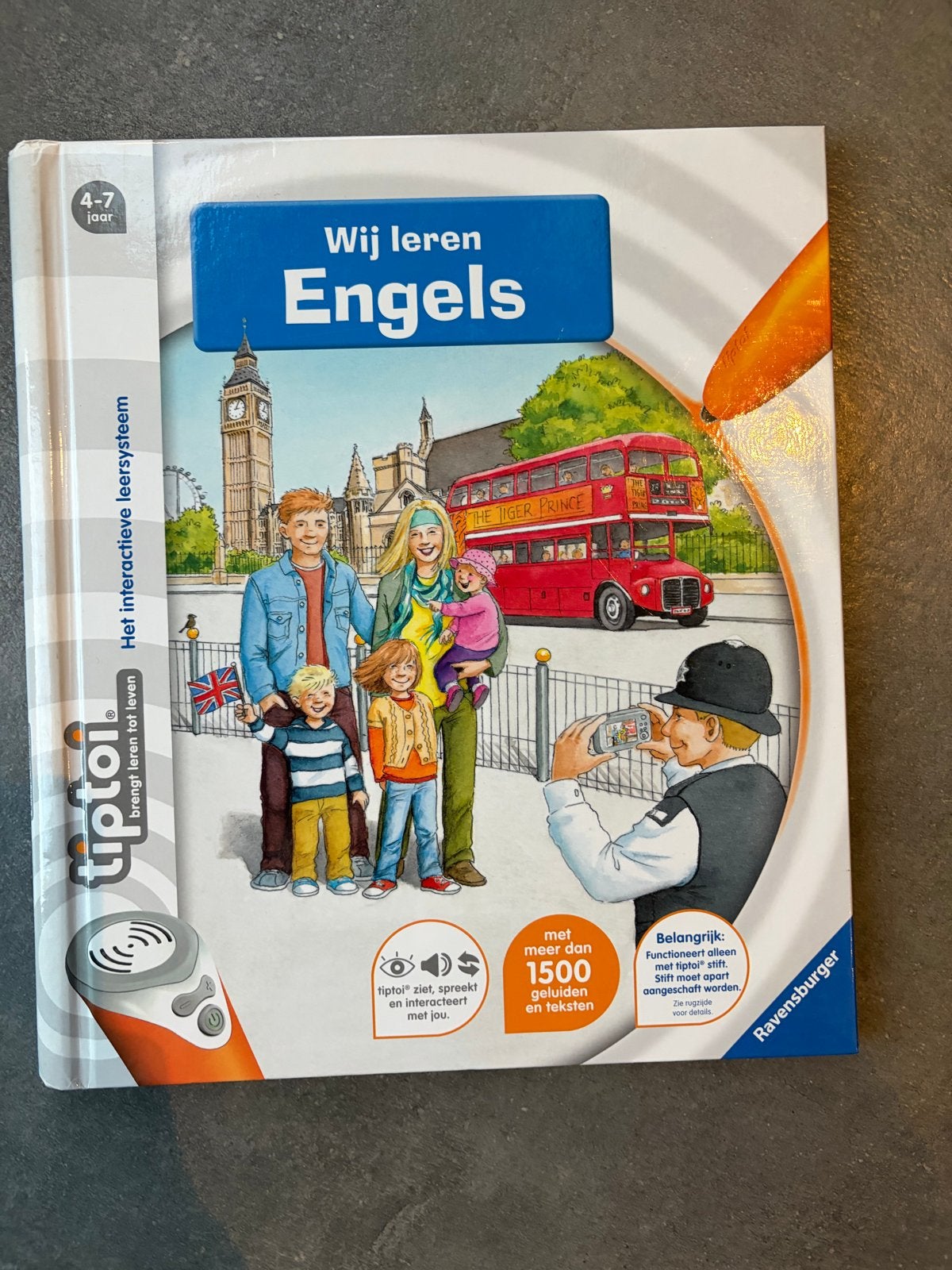 Tiptoi boek: Wij leren Engels (4-7 jaar), Ophalen of Verzenden, Zo goed als nieuw, Ontdekken, Met geluid