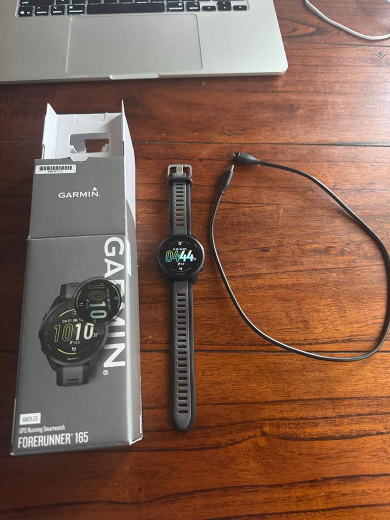 Garmin Forerunner 165 - Zo goed als nieuw, Afstand, Zwart, Ophalen of Verzenden, Zo goed als nieuw