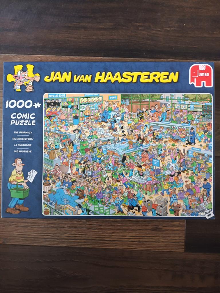 Jan van Haasteren 1000 stukjes, Ophalen, 500 t/m 1500 stukjes, Zo goed als nieuw