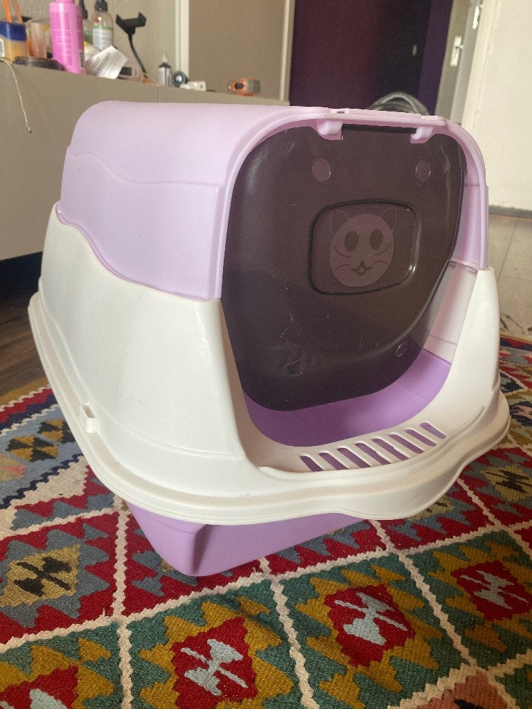 Licht paars kattenbak, Dieren en Toebehoren, Kattenbakken, Ophalen, Zo goed als nieuw