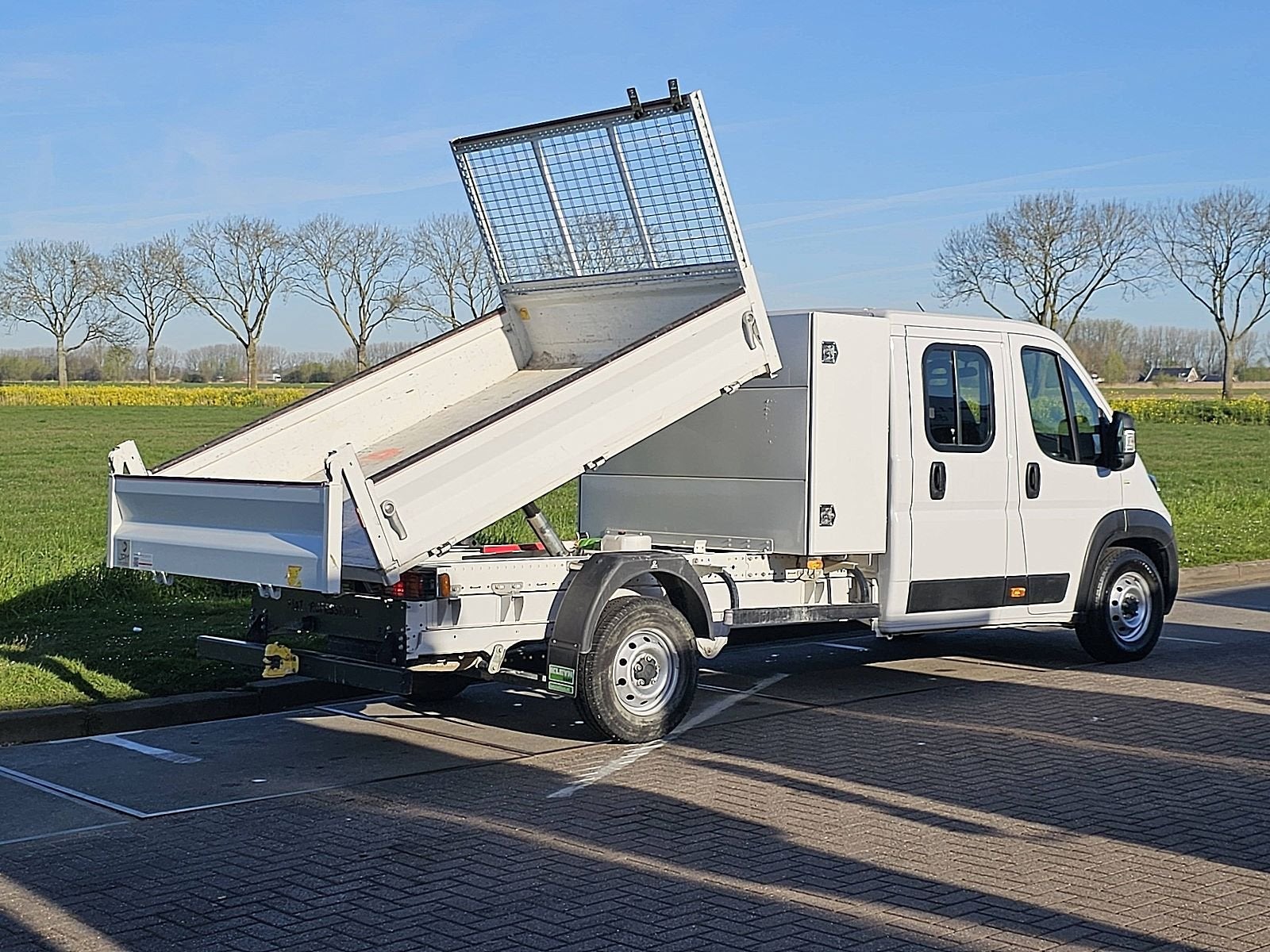 FIAT DUCATO 2.2 dub.cab kipper euro6, Gebruikt, Euro 6, 7 stoelen, Wit
