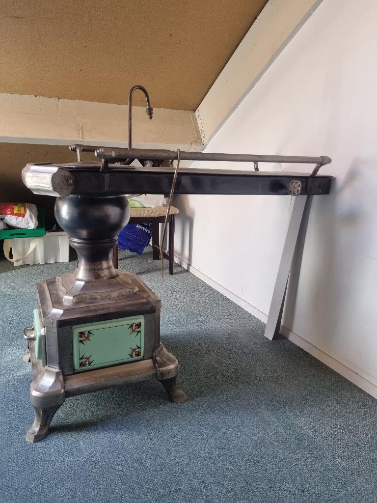 kachel, Huis en Inrichting, Kachels, Gebruikt, Plattebuiskachel, Overige brandstoffen, Ophalen