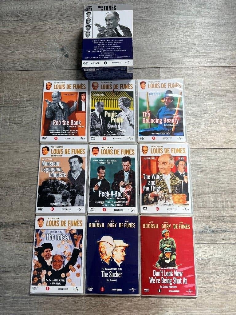 9 dvd box Louis de Funes - Screen Icons, Alle leeftijden, Ophalen of Verzenden, Gebruikt, Komedie