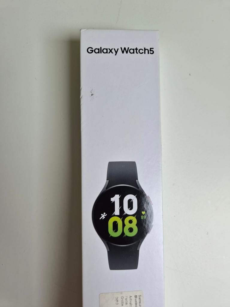 Samsung Watch 5, Sieraden, Tassen en Uiterlijk, Smartwatches, Ophalen of Verzenden, Zo goed als nieuw, Zwart, Android