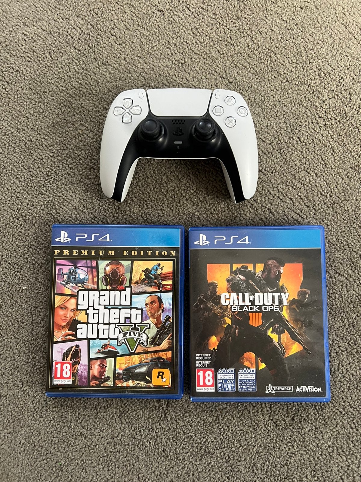 Ps5 controller / COD BO 4 / GTA / ps4 / headset, Ophalen, Gebruikt, Overige modellen, Benzine