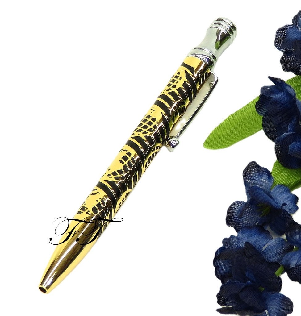 Zeer mooie prachtige goud gekleurde pen., Ophalen of Verzenden, Nieuw, Versiering, Geboorte of Huwelijk