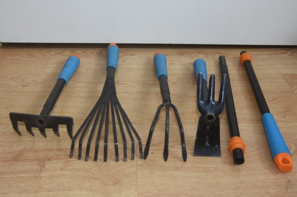 Gardena tuin handgereedschap krabber hark + verlengstuk, Verzenden, Overige soorten