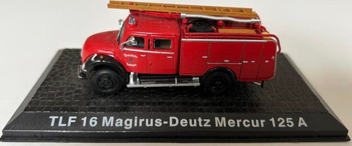 Schaalmodel 1/72 brandweerwagen TLF 16 Magirus-Deutz Mercur, Ophalen of Verzenden, Zo goed als nieuw, Overige typen