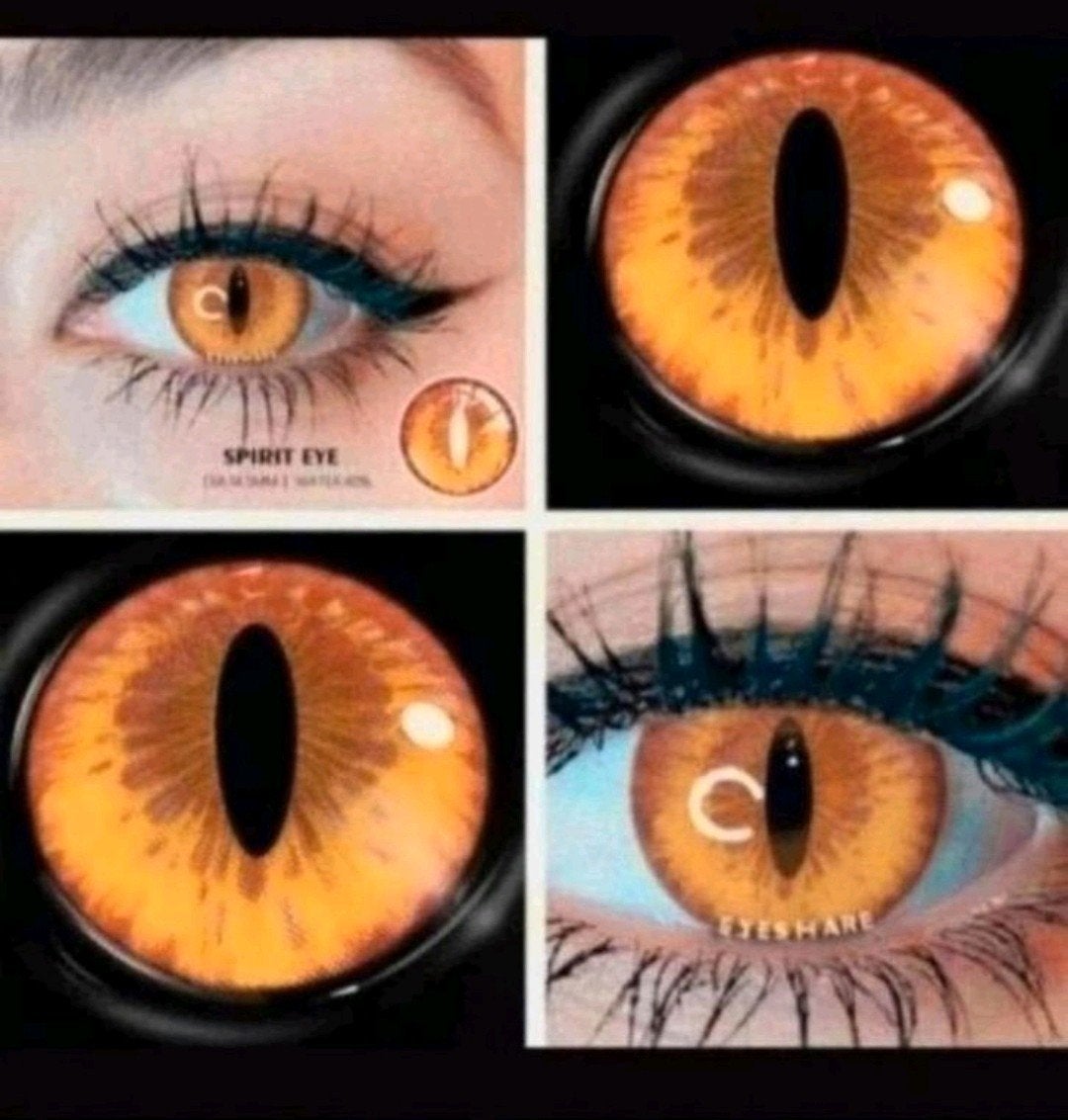 Spirit Eye Softlenzen: Unieke Oogopslag voor Cosplay & Meer, Ogen, Nieuw, Oranje, Ophalen of Verzenden