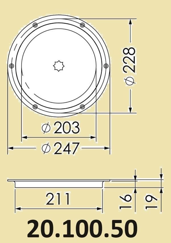 RVS inspectieluiken Ø203 mm. Prijzen vanaf € 199,95, Watersport en Boten, Accessoires en Onderhoud, Ophalen of Verzenden, Nieuw