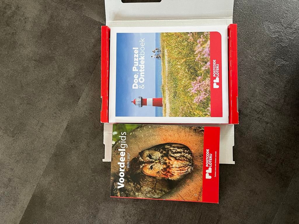 Doe, Puzzel & Ontdekboek + Voordeelgids Postcode Loterij, Ophalen of Verzenden, Nieuw, Catalogus