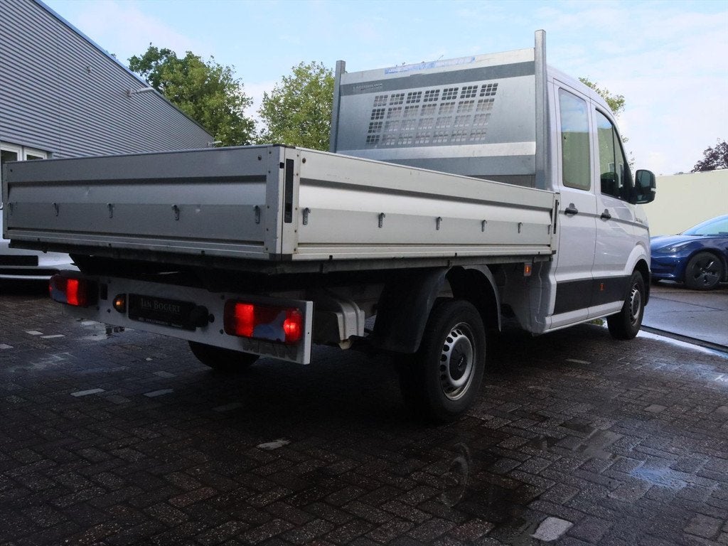 Man Tge 2.0 TDI 140pk 6-Bak CH/2C DC L1 Open laadbak / Pick-, Auto's, Bestelauto's, Automaat, Stof, Gebruikt, Wit