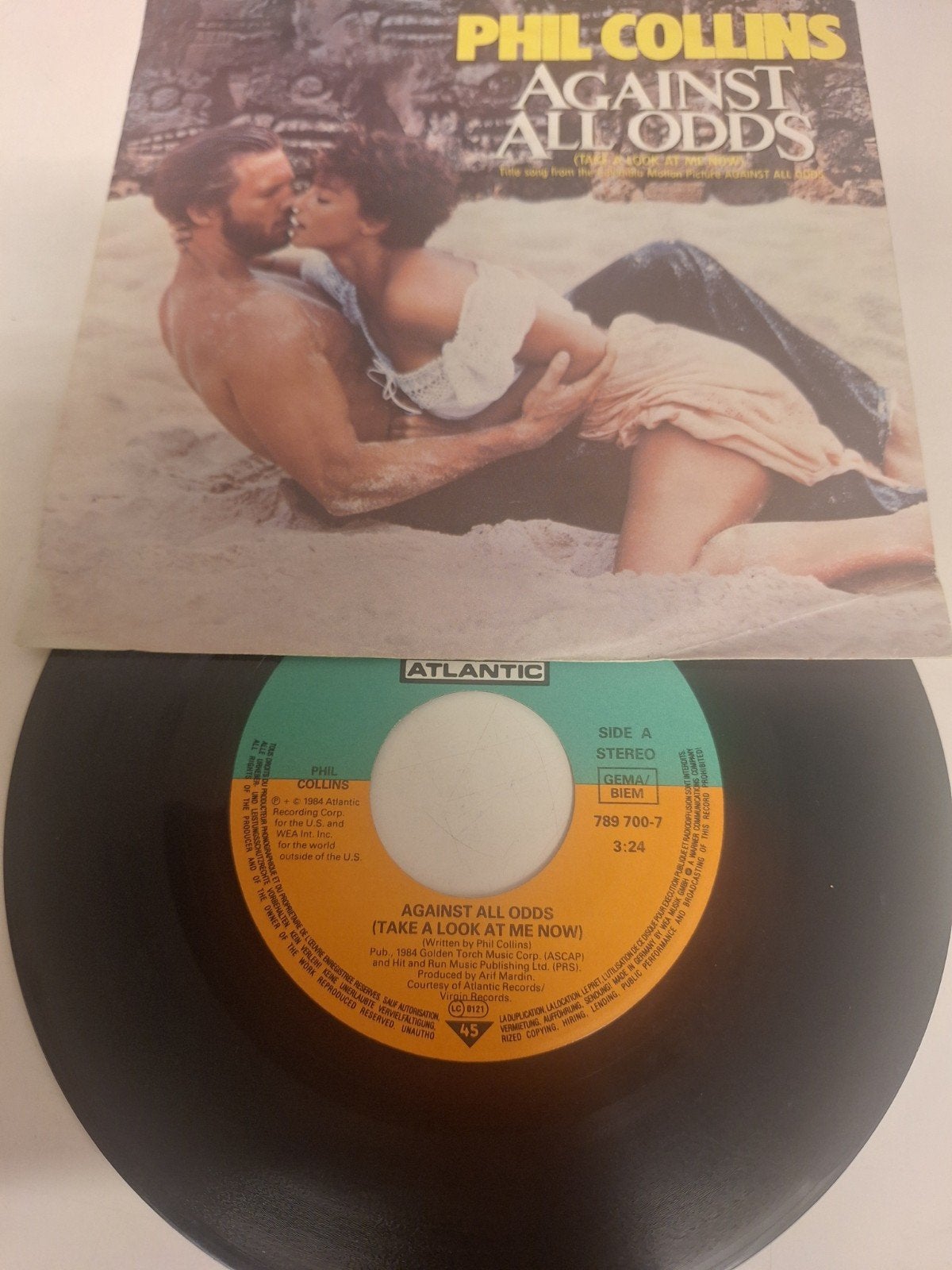Phil Collins - Against all odds ( take a look at me now) '84, Cd's en Dvd's, Vinyl | Pop, Fotohoes, Verzenden, 7 inch, Pop