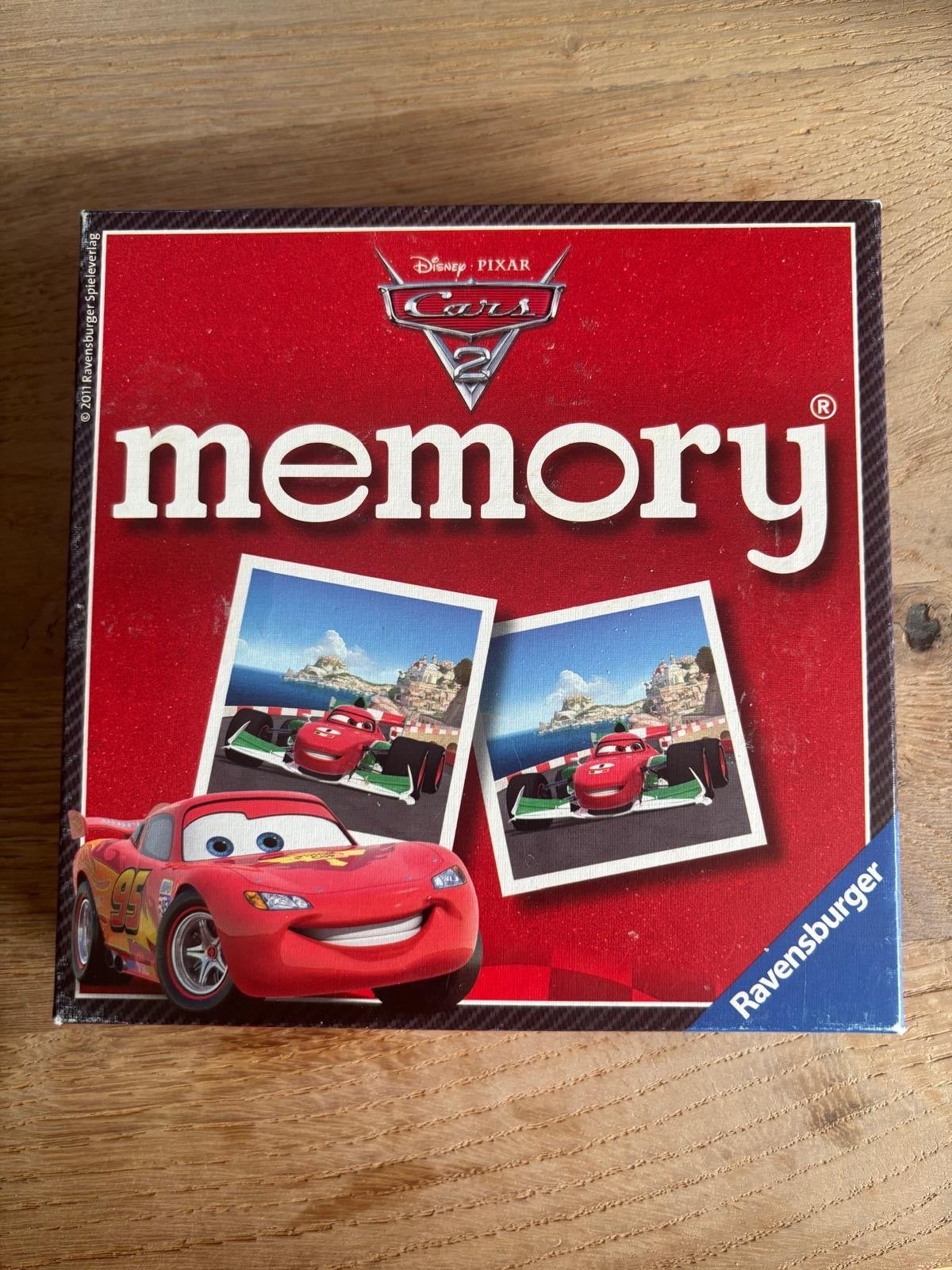 Cars 2 Memory spel Ravensburger, Ophalen of Verzenden, Meer dan 50 stukjes, Gebruikt, 4 tot 6 jaar