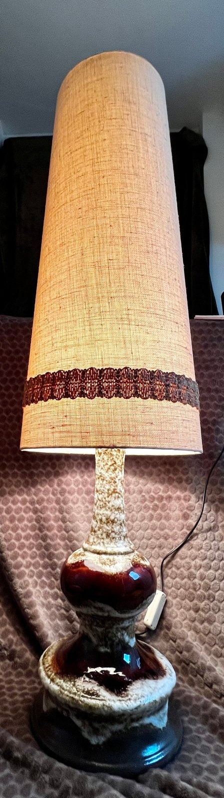 Prachtige Vintage XL Hustadt Vloerlamp Fat Lava – Jaren '70, Huis en Inrichting, Lampen | Vloerlampen, Ophalen, Gebruikt, 100 tot 150 cm