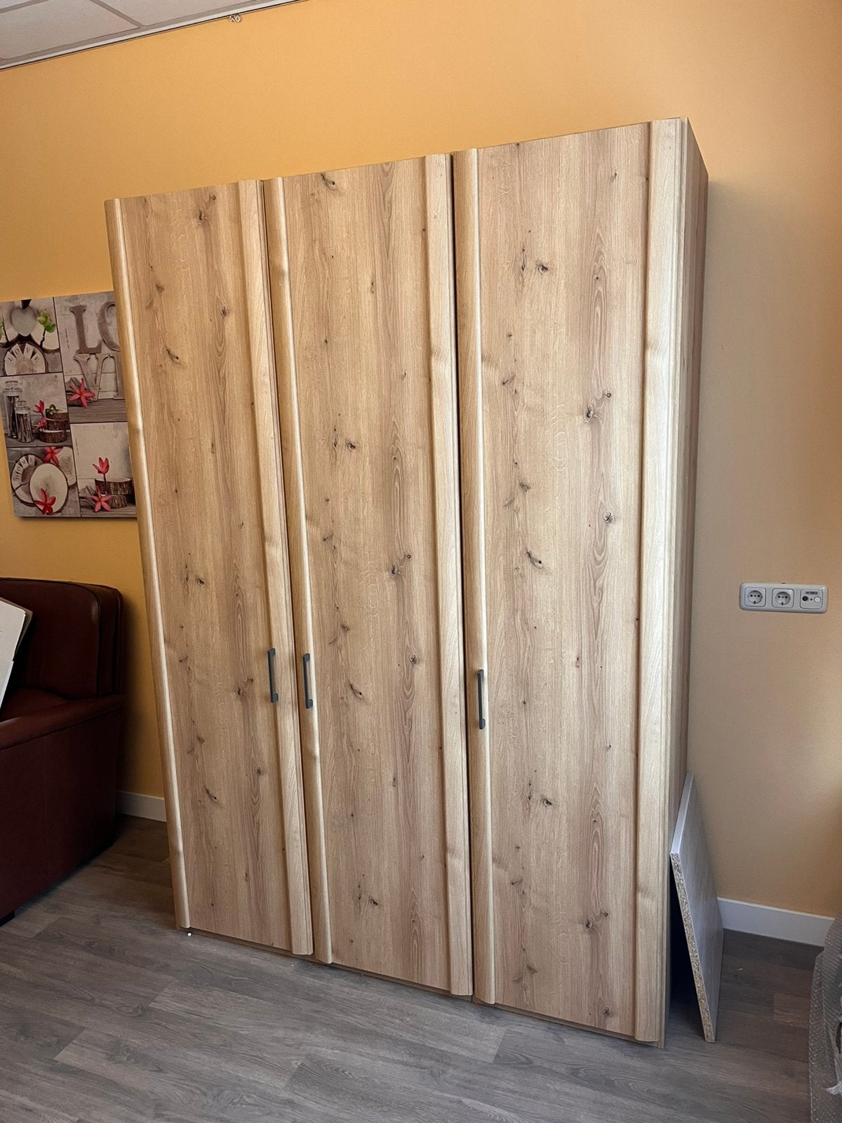 Kledingkast (220x150) incl ladeblok, Huis en Inrichting, Ophalen, 100 tot 150 cm, 200 cm of meer, Overige houtsoorten