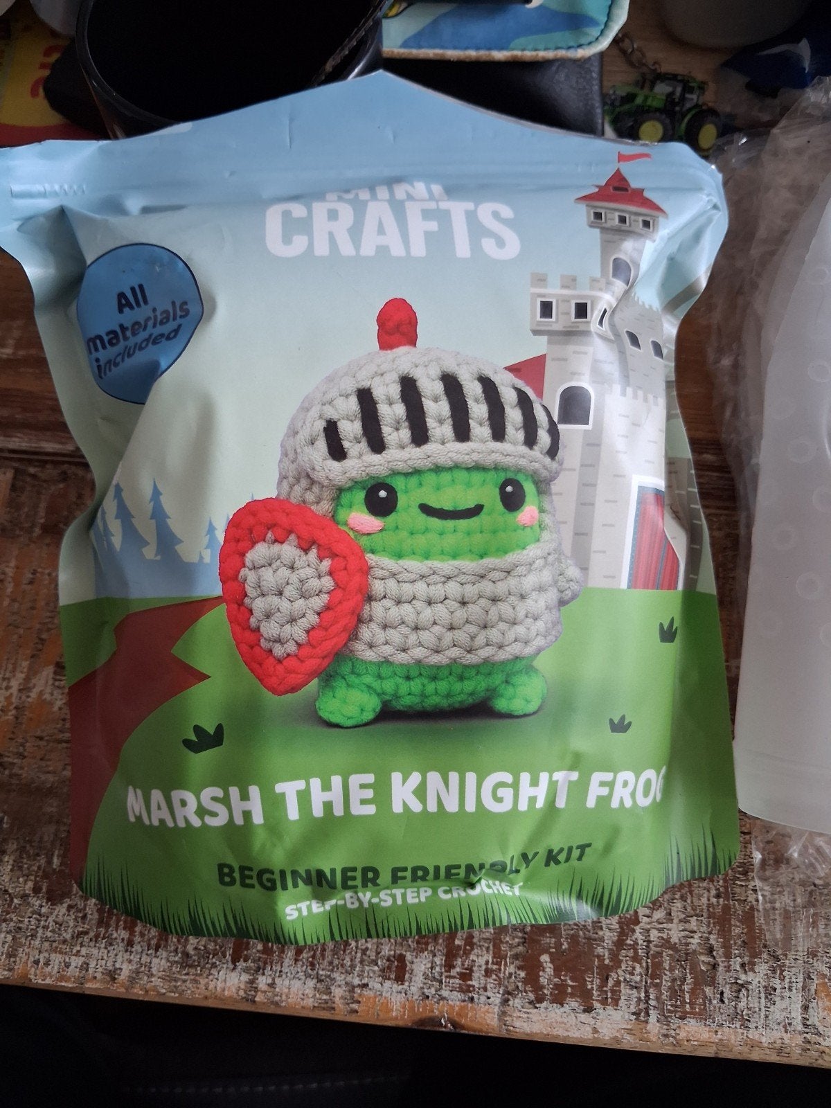 Mini Crafts Haakpakket: Marsh the Knight Frog, Ophalen, Nieuw, Meerkleurig, Overige merken