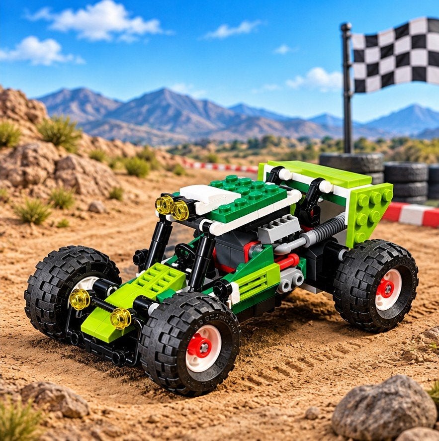 Stoere LEGO Creator 3-in-1 offroad buggy, setnummer 31123, Ophalen of Verzenden, Zo goed als nieuw, Overige merken