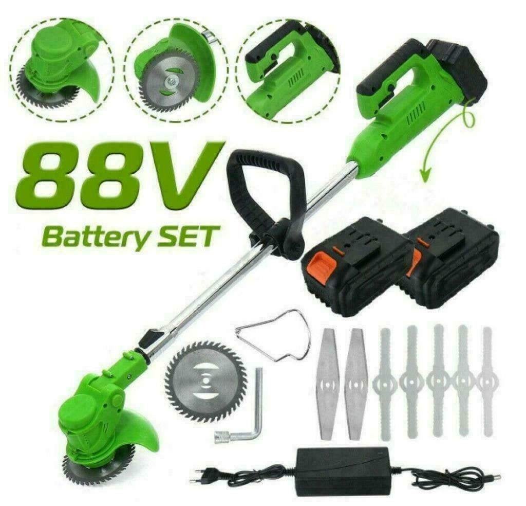 1000W Grastrimmer Kantmaaier Graskanten-Snijder 2x accu's, Tuin en Terras, Ophalen of Verzenden, Nieuw, 50 cm of meer