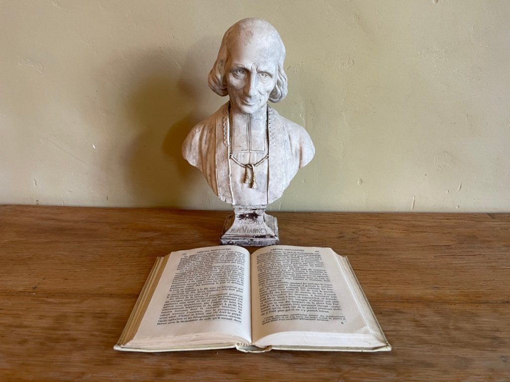 Beeld Heilige Borstbeeld Jean Baptiste Marie Vianney, Ophalen of Verzenden