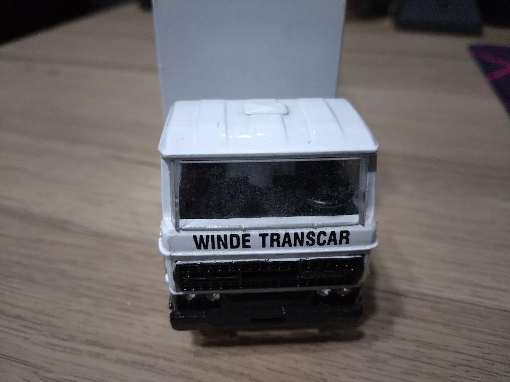 lion car nr 36 daf 2100 winde transcar, Hobby en Vrije tijd, Modelauto's | 1:50, Ophalen, Gebruikt, Bus of Vrachtwagen, Lion Toys