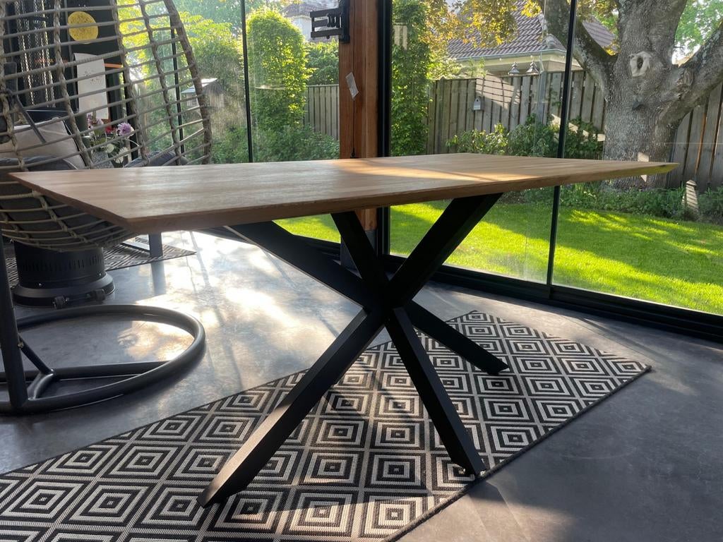 Eetafel, Huis en Inrichting, Tafels | Eettafels, Ophalen, 100 tot 150 cm, 200 cm of meer, Zo goed als nieuw