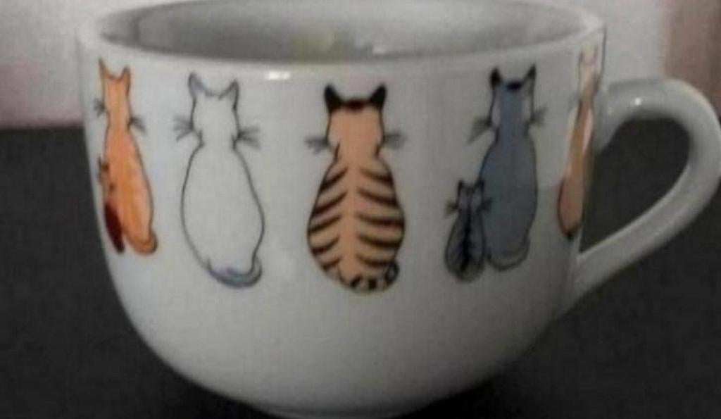 Soepkom met Katten opdrukken, Ophalen of Verzenden, Zo goed als nieuw, Overige stijlen, Kop(pen) en/of Schotel(s)
