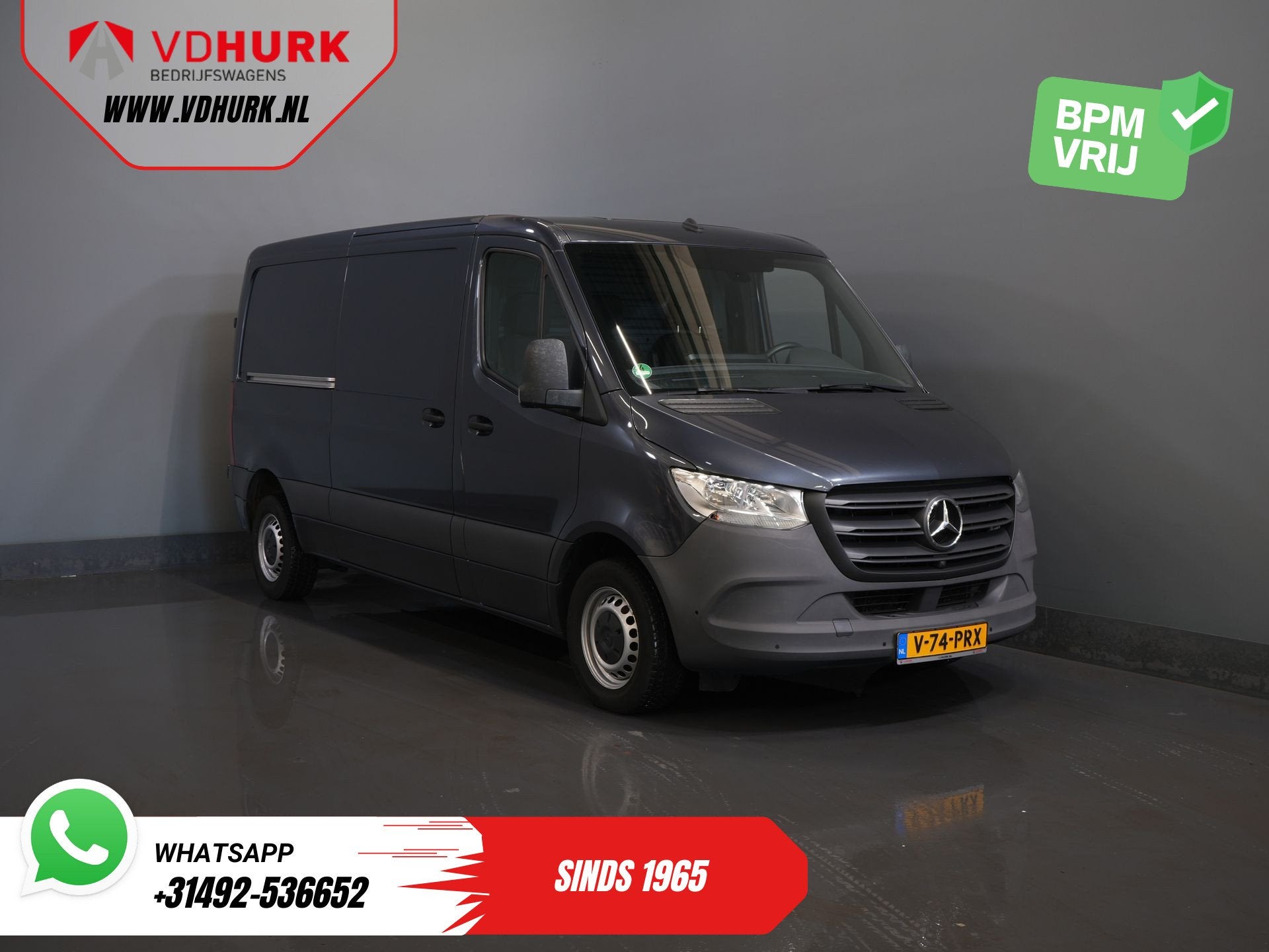 Mercedes-Benz Sprinter 150 pk L2 2x Schuifdeur/ 360 Camera/, Voorwielaandrijving, Stof, Gebruikt, 4 cilinders