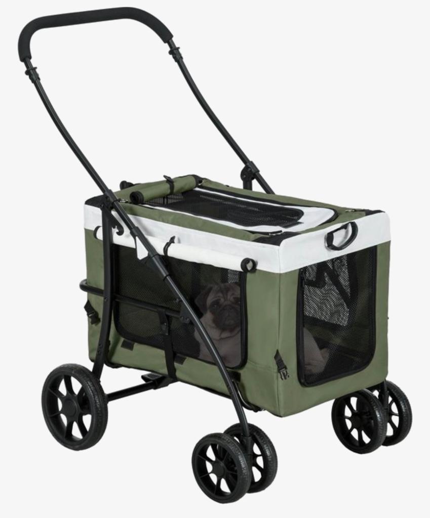 Hondenwandelwagen met bench, Dieren en Toebehoren, Hondenbenches, Ophalen, Zo goed als nieuw