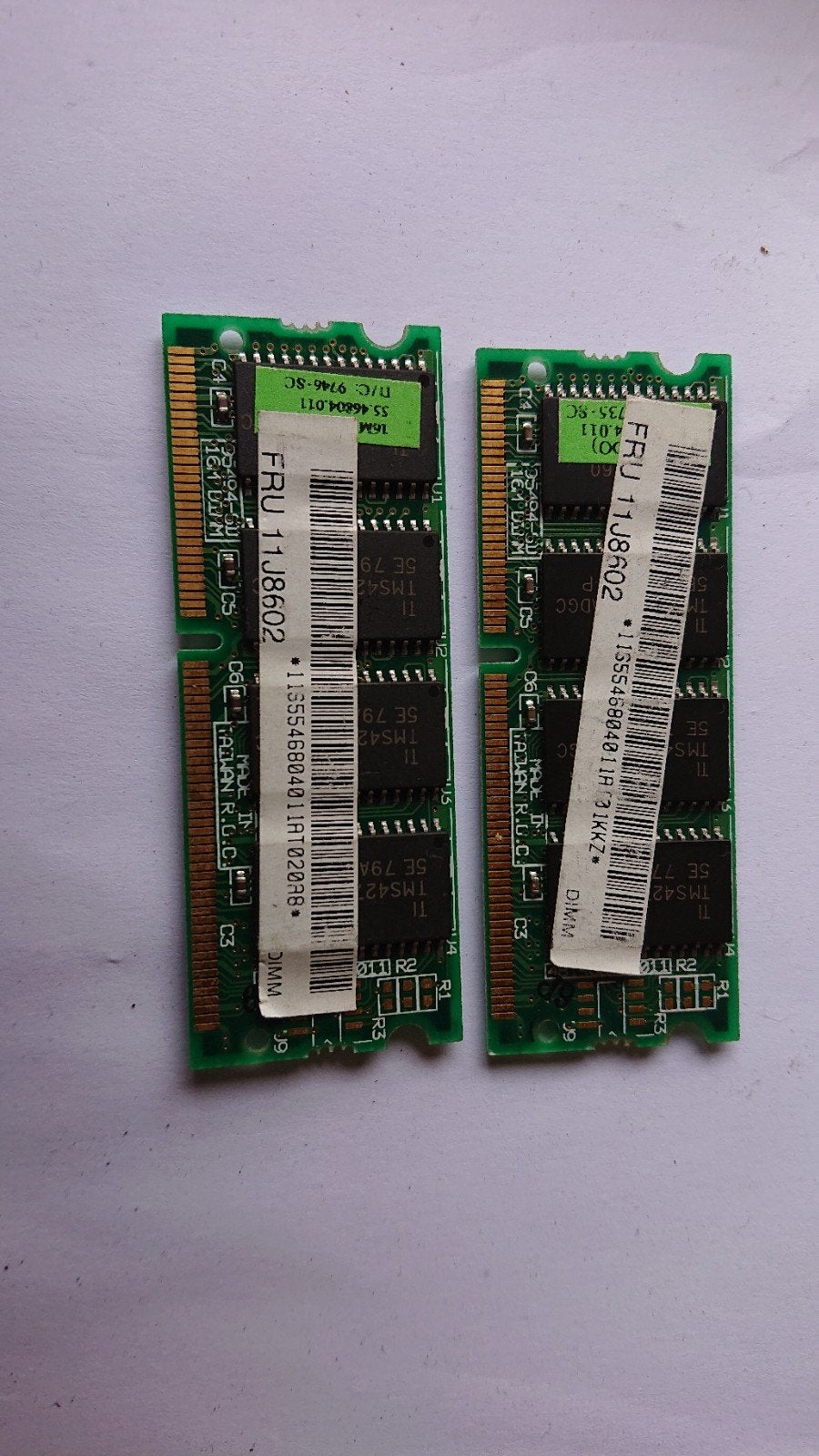 2 stuks 16 mb edo 144 pins modules, Ophalen of Verzenden, IBM