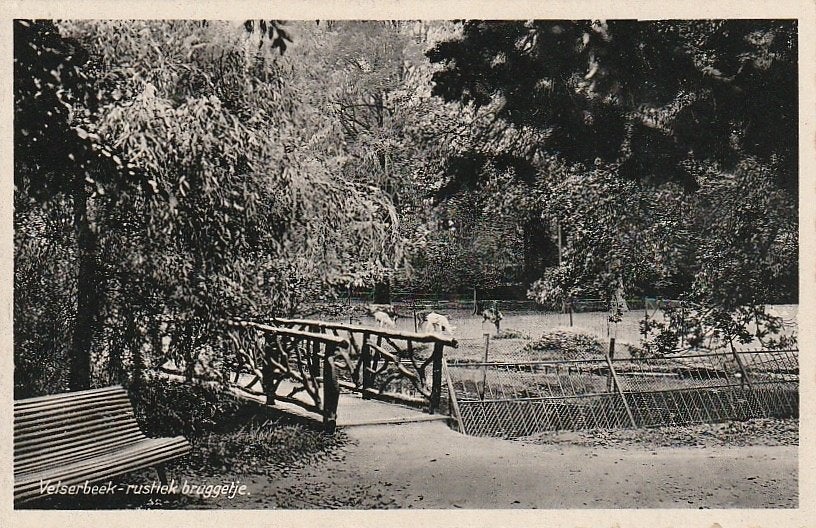 Velsen Velserbeek  Bruggetje, Ophalen of Verzenden, 1920 tot 1940, Ongelopen, Noord-Holland