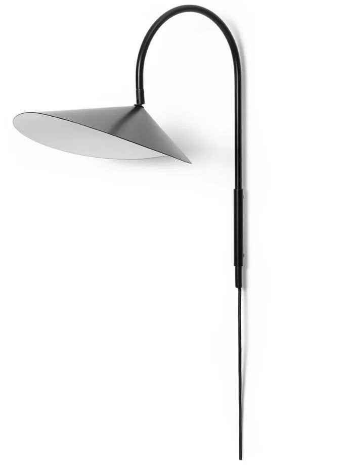 Ferm Living Arum Zwarte Wandlamp 2 x, Zwart, Overige fittingen, Ophalen of Verzenden, Zo goed als nieuw