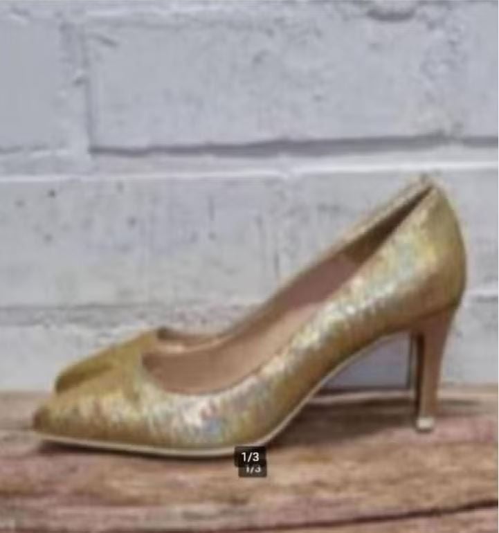 CATWALK - Gouden sequin pumps leergevoerd maat 37 - Nieuw, Pumps, Overige kleuren, Nieuw, Ophalen of Verzenden