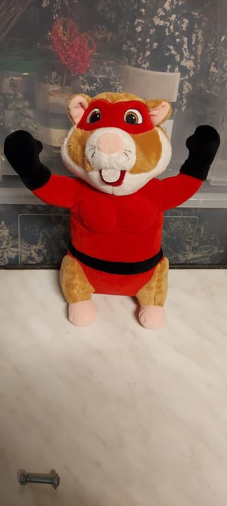 Albert heijn Superheld Hamster Knuffel, Kinderen en Baby's, Speelgoed | Knuffels en Pluche, Zo goed als nieuw, Overige typen, Ophalen of Verzenden