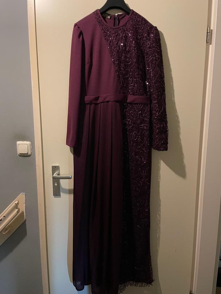 Laatste ‼️ mooie lange bordeaux galajurk te koop nieuw ‼️‼️, Maat 38/40 (M), Galajurk, Overige kleuren, Nieuw