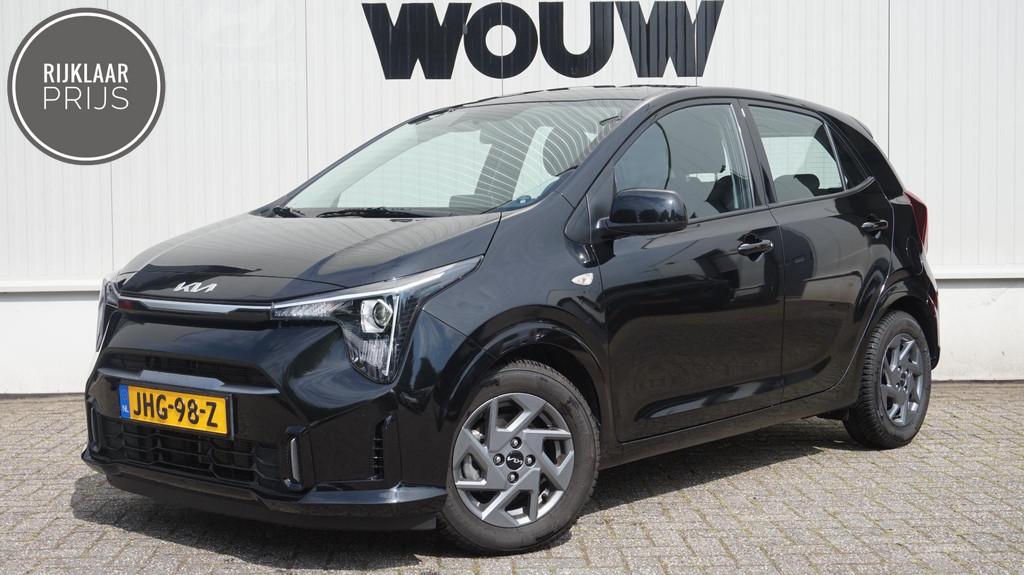Kia Picanto 1.0 DPI Automaat Navigatie | Cruise Contr | Acht, Auto's, Kia, 12 maanden, Stof, 4 stoelen, Zwart