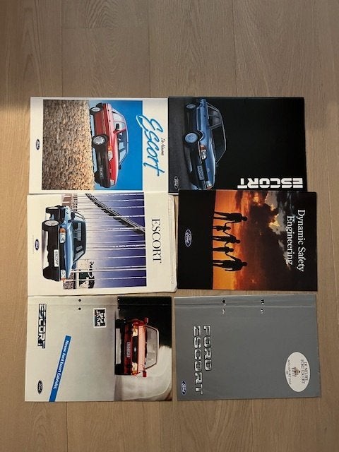 folders van ford escort 1981-1994 (6 stuks), Ophalen of Verzenden, Gelezen, Ford