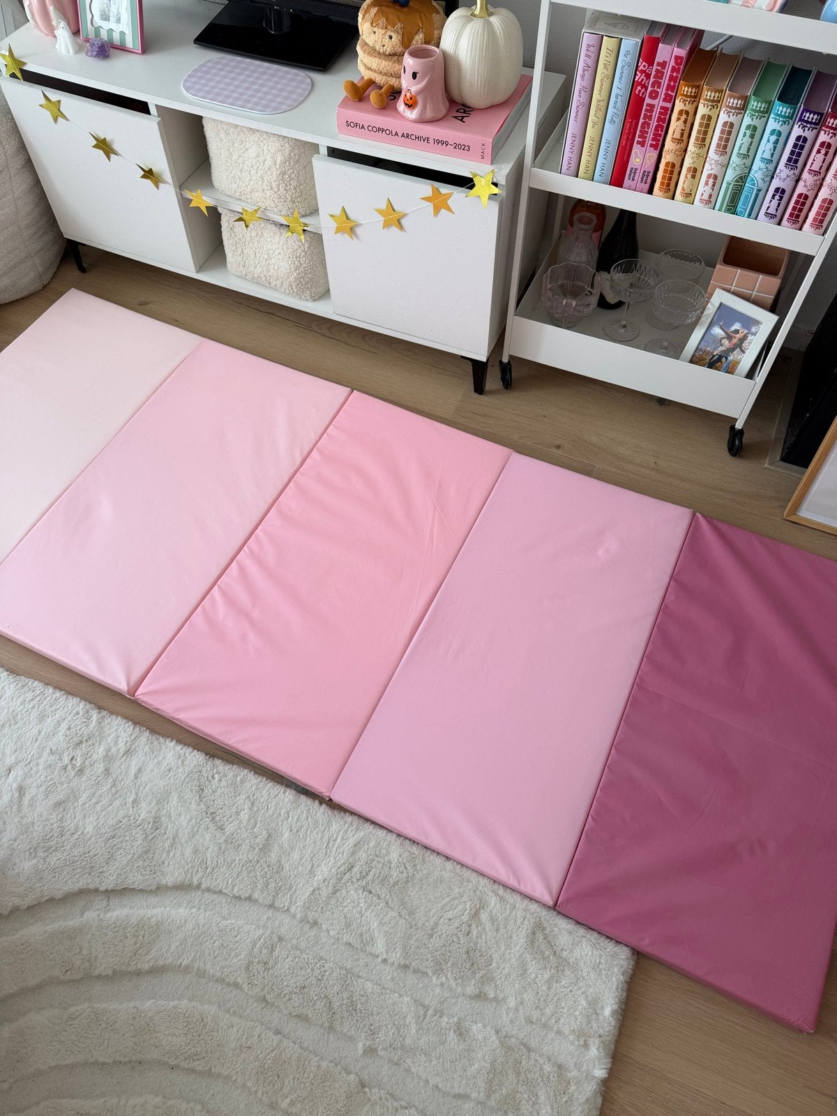 IKEA PLUFSIG Gymnastiekmat Roze Opvouwbaar, Ophalen of Verzenden, Gebruikt, Jongen of Meisje