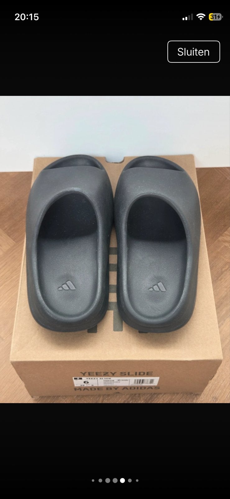 Adidas Yeezy Slide, Ophalen of Verzenden, Nieuw, Zwart, Slippers