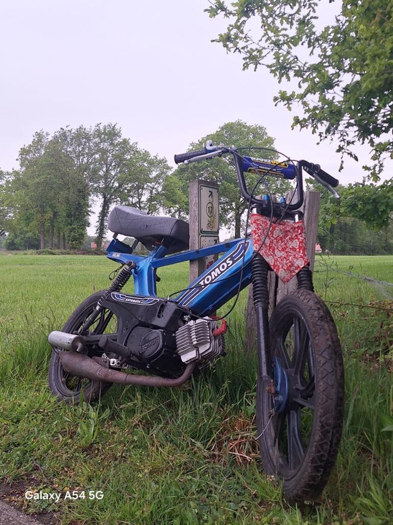 Tomos Flexer Bromfiets - Blauw, Goede Staat, Fietsen en Brommers, Brommers | Tomos, Ophalen of Verzenden, Gebruikt, Maximaal 45 km/u