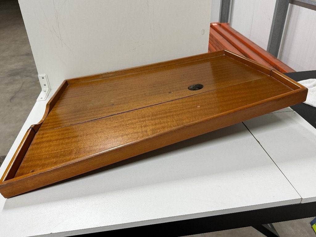 Houten kajuittafel / tafelblad inklapbaar 85x68/50m, Watersport en Boten, Ophalen of Verzenden, Zo goed als nieuw, Interieur en Kussens