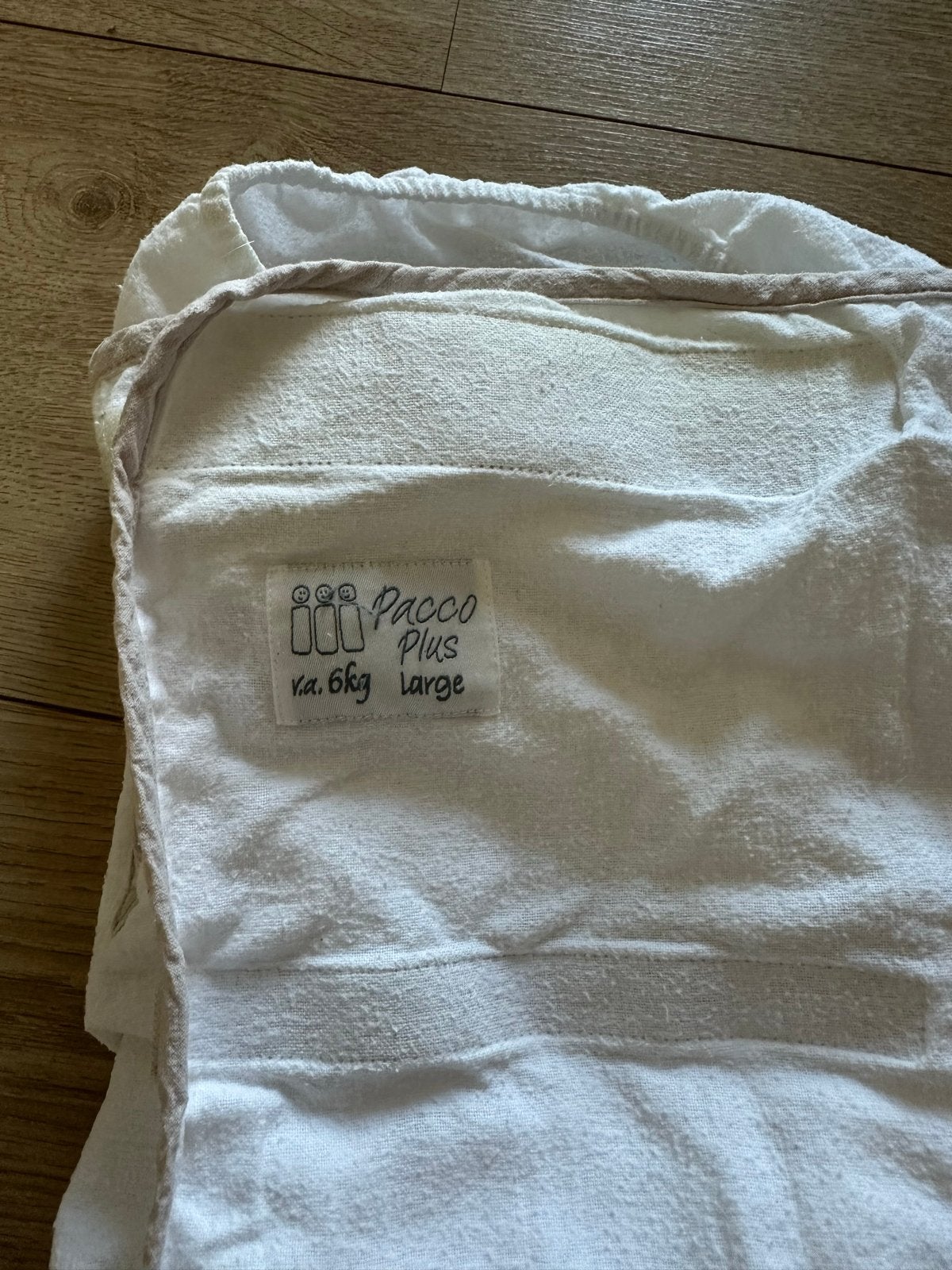 Pacco Plus Large afbouw inbakerzak, Gebruikt, Bakerzak of Bakerdoek, Wit, Overige merken